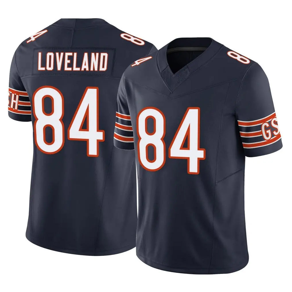 C.Bears #84 Colston Loveland Player Navy Vapor F.U.S.E. Limited Home Game Gdoa Stitched Jerseys