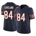 C.Bears #84 Colston Loveland Player Navy Vapor F.U.S.E. Limited Home Game Gdoa Stitched Jerseys