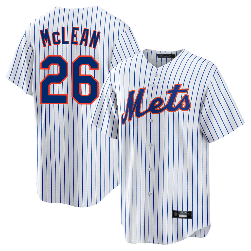 NY.Mets #26 Nolan McLean Player White Home Game Fdoa Stitched Jerseys