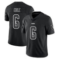 LV.Raiders #6 A.J. Cole Player Black Limited Black Impact Home Game Gdoa Stitched Jerseys