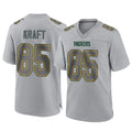 GB.Packers #85 Tucker Kraft Player Gray Atmosphere Fashion Home Game Gdoa Stitched Jerseys