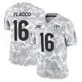 C.Bengals #16 Joe Flacco Player Arctic Camo Salute to Service Limited Gdoa Stitched Jerseys