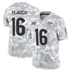 C.Bengals #16 Joe Flacco Player Arctic Camo Salute to Service Limited Gdoa Stitched Jerseys