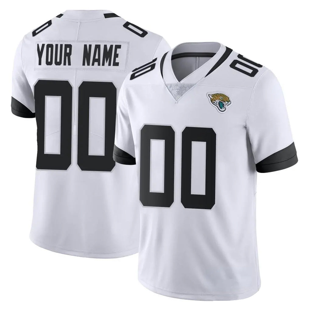 Custom J.Jaguars White Vapor Untouchable Limited Home Game Any Name & Numbers Gdoa Stitched Jerseys