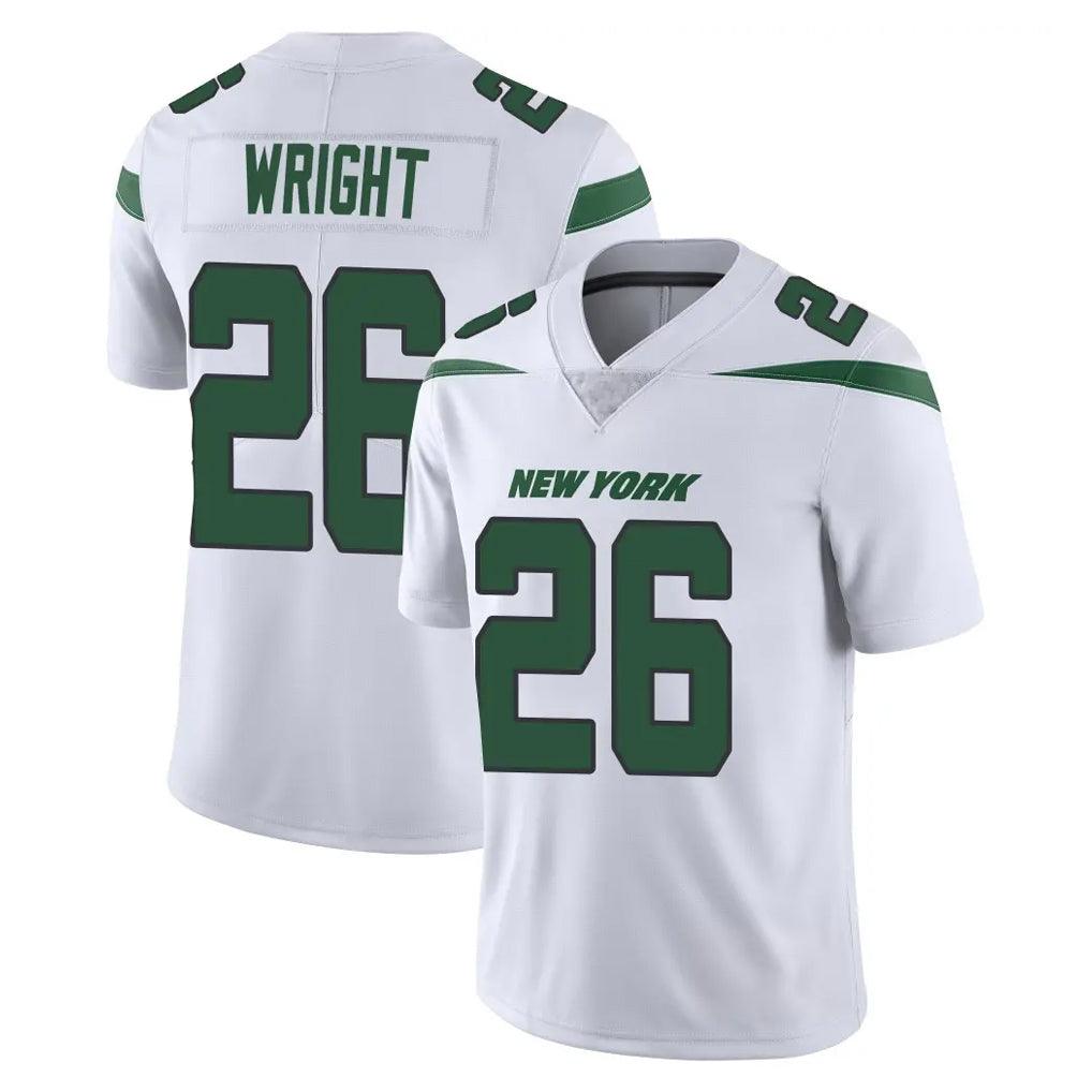 NY.Jets #26 Nahshon Wright Player White Spotlight Limited Vapor Home Game Gdoa Stitched Jerseys