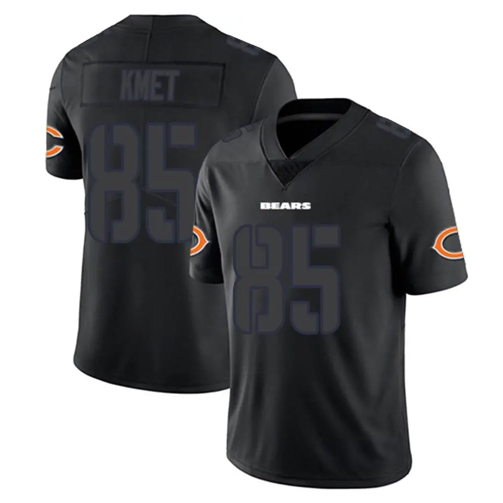 C.Bears #85 Cole Kmet Player Black Impact Limited Game Gdoa Stitched Jerseys