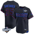 T.Blue Jays #25 Anthony Santander Player Black&Blue 2025 World Series City Connect Limited Fdoa Stitched Jerseys