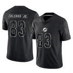 M.Dolphins #83 Kevin Coleman Jr. Player Black Reflective Limited Game Gdoa Stitched Jerseys