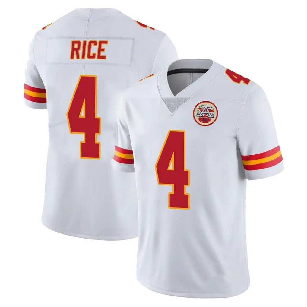 KC.Chiefs #4 Rashee Rice Player White Limited Vapor Untouchable Home Game Stitched Jerseys
