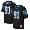 C.Panthers #91 Kevin Greene Player Black Mitchell & Ness Legacy Replica Gdoa Stitched Jerseys