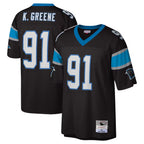 C.Panthers #91 Kevin Greene Player Black Mitchell & Ness Legacy Replica Gdoa Stitched Jerseys