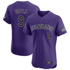 C.Rockies #9 Brenton Doyle Player Purple Limited Elite Home Gdoa Stitched Jerseys