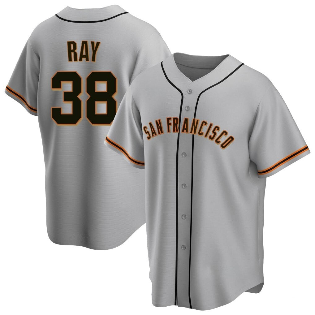 SF.Giants #38 Robbie Ray Player Gray Home Game Fdoa Stitched Jerseys