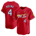 St. Louis Cardinals #4 Yadier Molina Player Red City Connect Limited Fdoa Stitched Jerseys