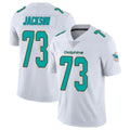 M.Dolphins #73 Austin Jackson Player White Limited Vapor Untouchable Home Game Gdoa Stitched Jerseys