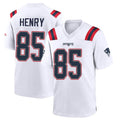 NE.Patriots #85 Hunter Henry Player White Home Game Gdoa Stitched Jerseys