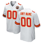 Custom KC.Chiefs White Home Game Any Name & Numbers Gdoa Stitched Jerseys
