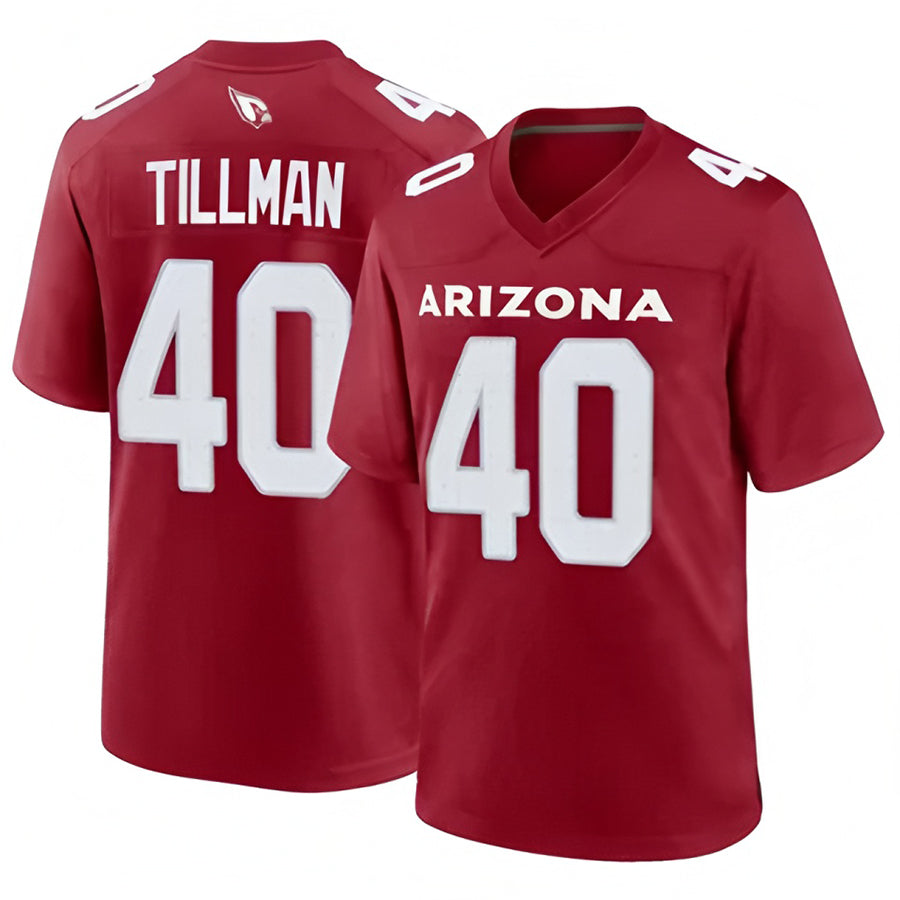 A.Cardinals #40 Pat Tillman Player Cardinal Game Home Gdoa Stitched Jerseys
