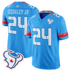 H.Texans #24 Derek Stingley Jr. Player Blue 2026 Rivalries Vapor Limited Home Game Gdoa Stitched jerseys