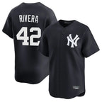 NY.Yankees #42 Mariano Rivera Player Navy Alternate Limited Home Fdoa Stitched Jerseys
