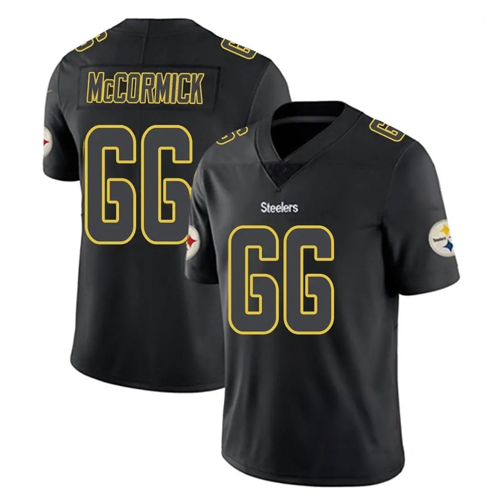 P.Steelers #66 Mason McCormick Player Black Impact Limited Home Game Gdoa Stitched Jerseys
