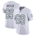 LV.Raiders #69 Adam Butler Player White Limited Color Rush Home Game Gdoa Stitched Jerseys