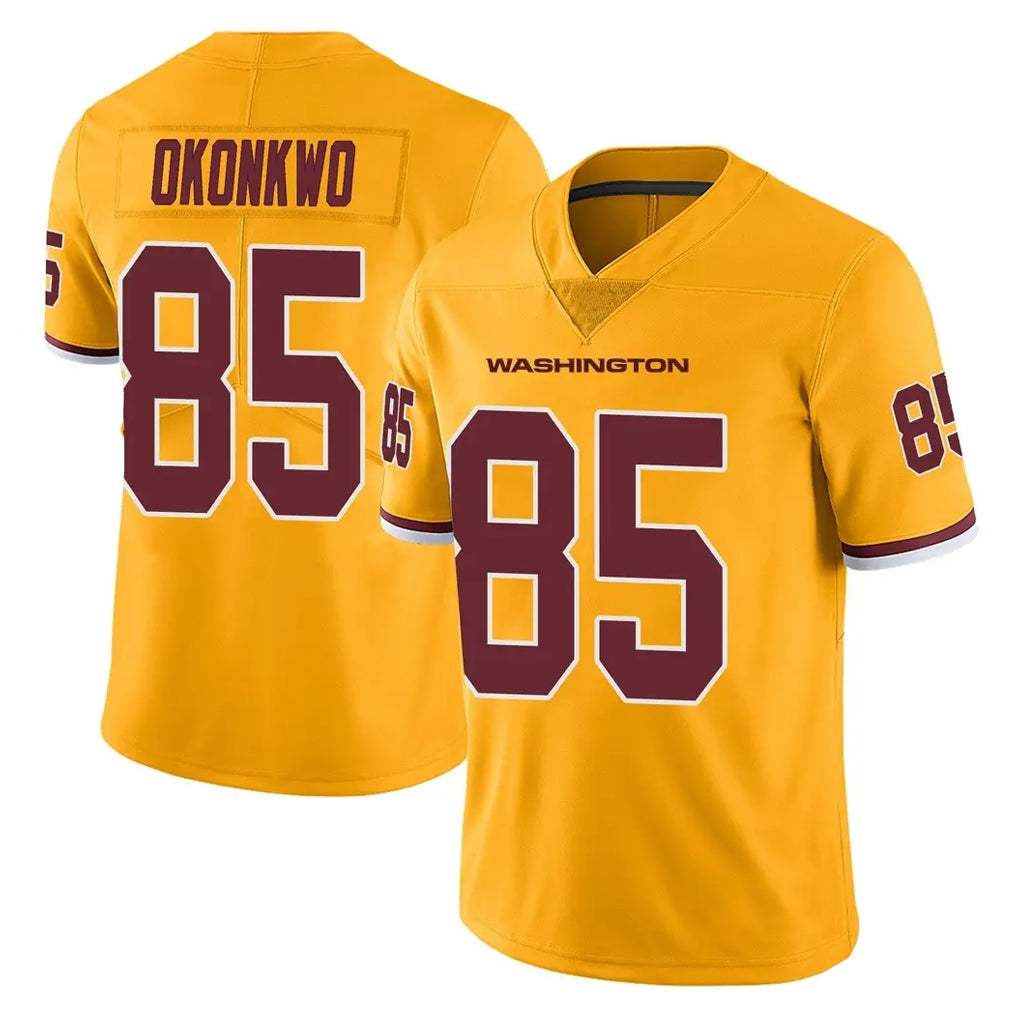 W.Commanders #85 Chig Okonkwo Player Gold Limited Color Rush Home Game Gdoa Stitched Jerseys