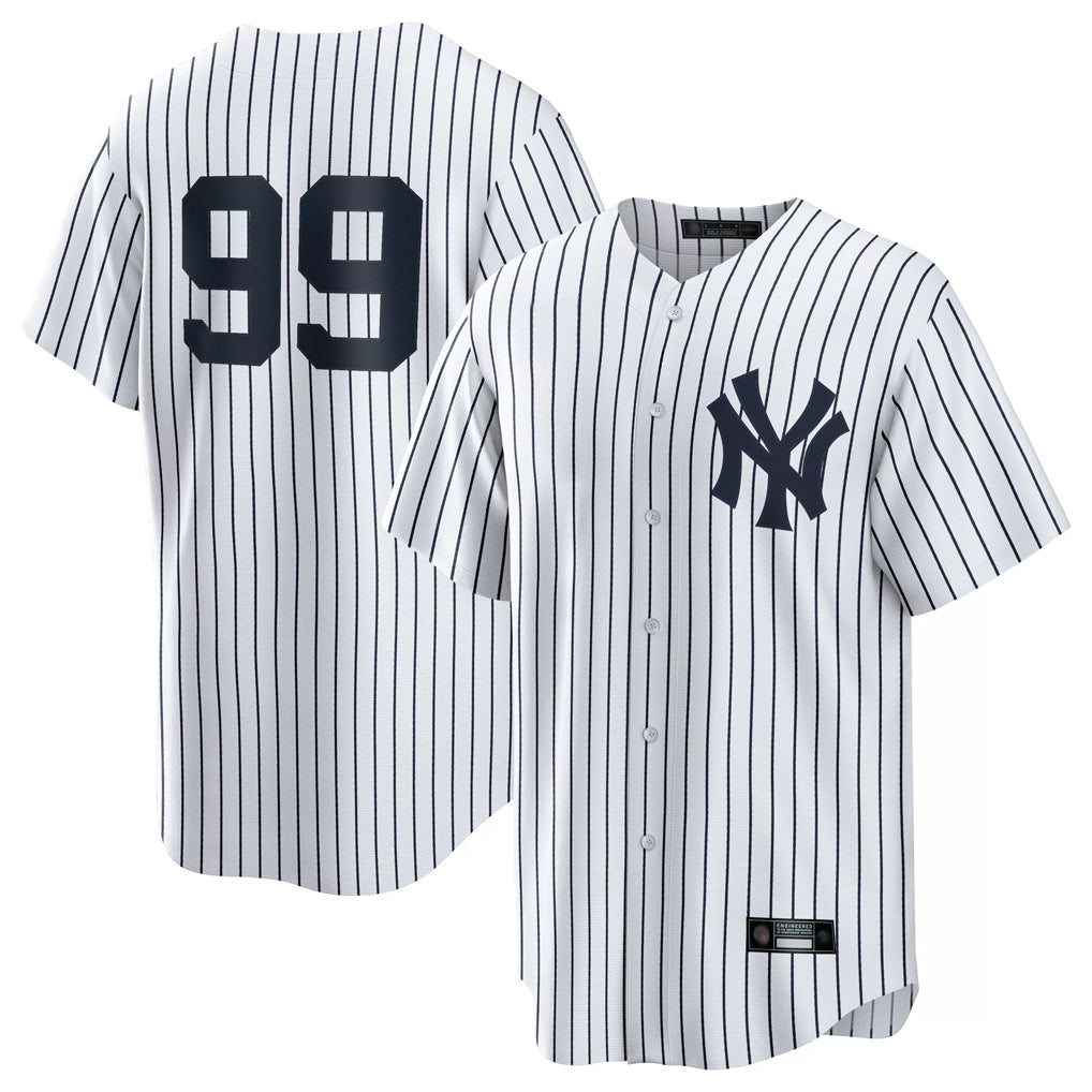 NY.Yankees #99 Aaron Judge Player White Game Home Fdoa Stitched Jerseys