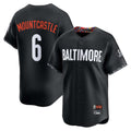 B.Orioles #6 Ryan Mountcastle Player Black City Connect Limited Home Game Gdoa Stitched Jerseys