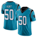 C.Panthers #50 Robert Hunt Player Blue Vapor Untouchable Limited Game Gdoa Stitched Jerseys