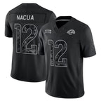 LA.Rams #12 Puka Nacua Player Black Limited 2026 Salute to Service Home Game Gdoa Stitched Jerseys