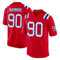 NE.Patriots #90 Christian Barmore Player Red Home Game Gdoa Stitched Jerseys