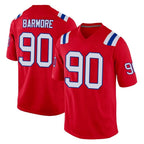 NE.Patriots #90 Christian Barmore Player Red Home Game Gdoa Stitched Jerseys