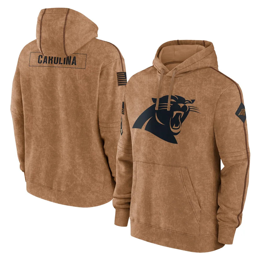 C.Panthers ## Panthers Blank Player Brown Salute to Service Hoodies Limited Gdoa Stitched Jerseys