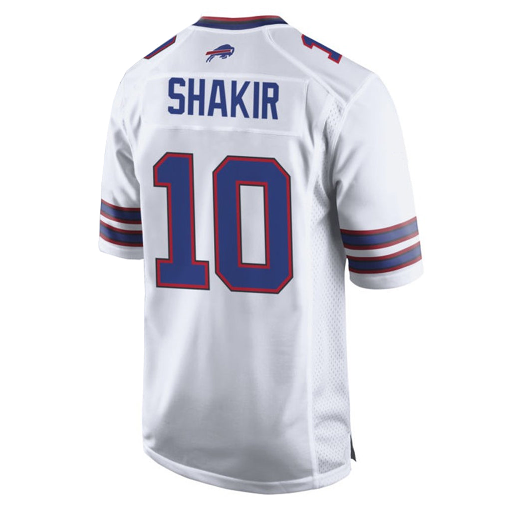 B.Bills #10 Khalil Shakir Player White Home Game Gdoa Stitched Jerseys