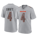 C.Bears #4 D'Andre Swift Player Gray Atmosphere Fashion Game Gdoa Stitched Jerseys