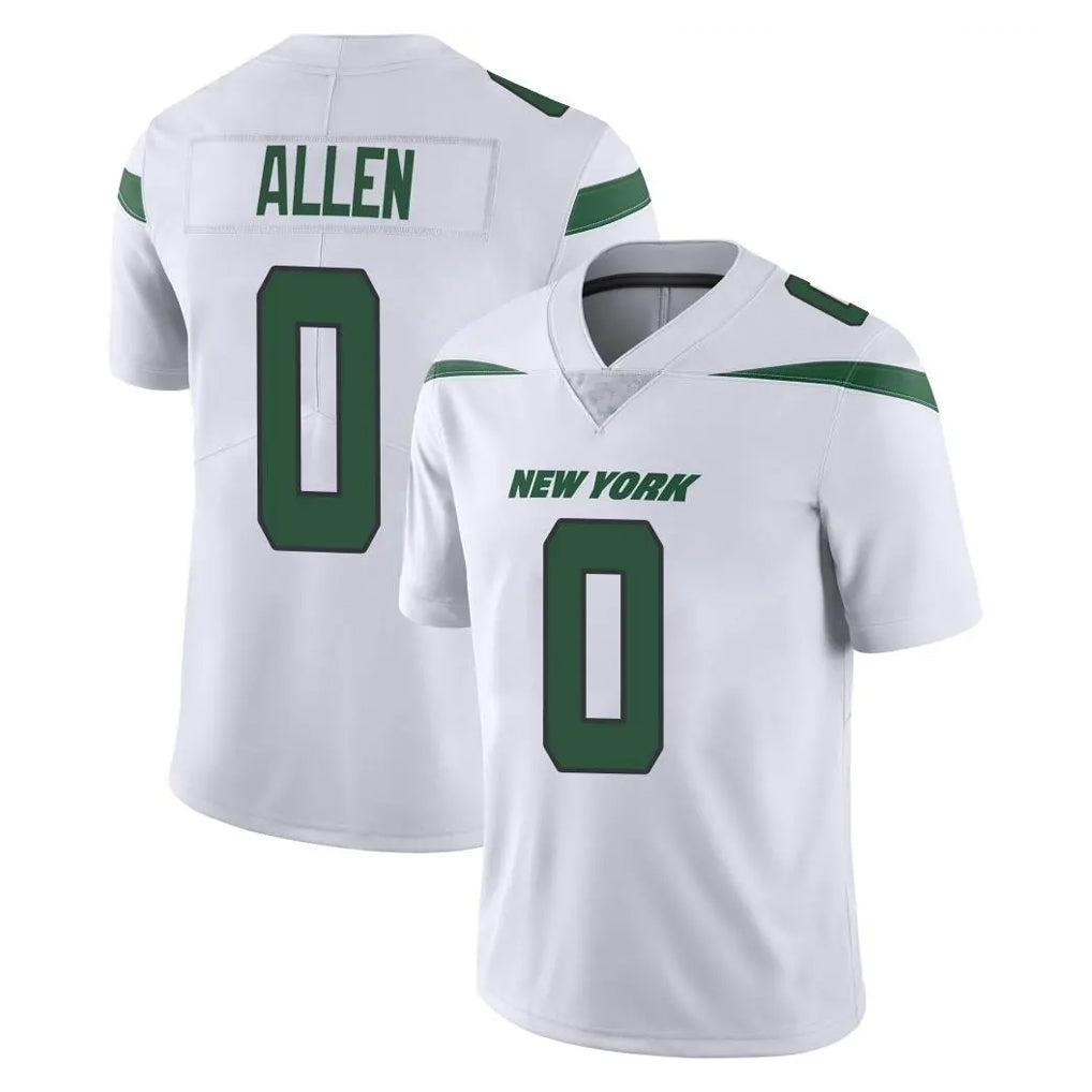 NY.Jets #0 Braelon Allen Player White Spotlight Limited Vapor Home Game Gdoa Stitched Jerseys