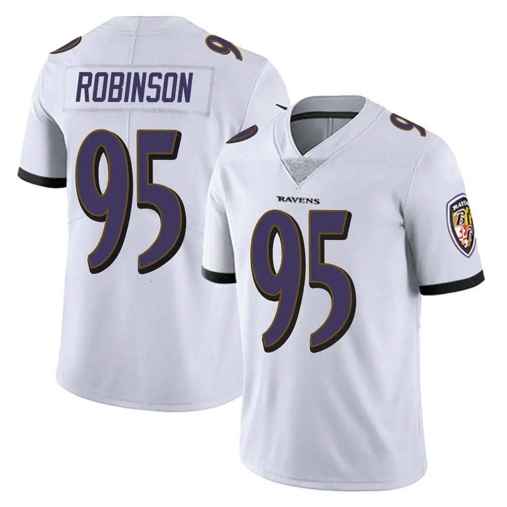B.Ravens #95 Tavius Robinson Player White Vapor F.U.S.E. Limited Gdoa Stitched Jerseys