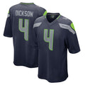 S.Seahawks #4 Michael Dickson Player Navy Home Game Gdoa Stitched Jerseys