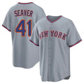NY.Mets #41 Tom Seaver Player Gray Road Home Game Fdoa Stitched Jerseys