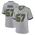 S.Seahawks #67 Charles Cross Player Grey 2025 Rivalries Collection Home Game Gdoa Stitched Jerseys