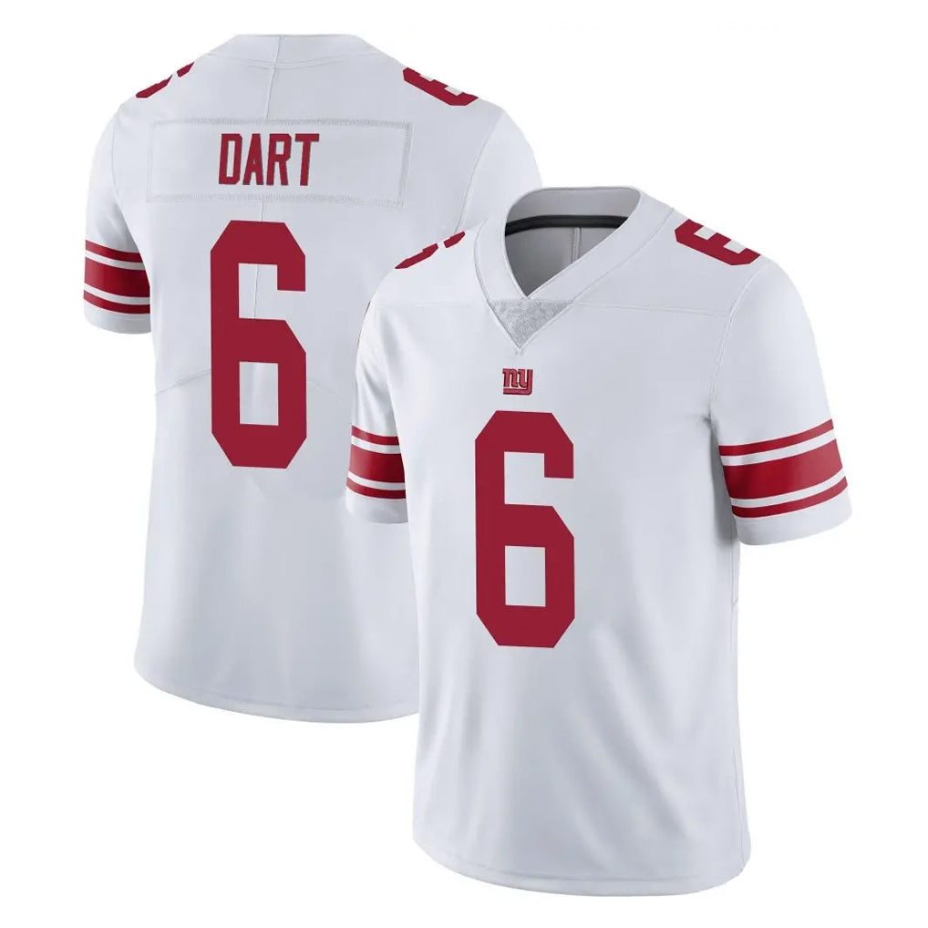 NY.Giants #6 Jaxson Dart Player White Limited Vapor Untouchable Home Game Gdoa Stitched Jerseys