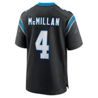 C.Panthers #4 Tetairoa McMillan Player Black Home Game Gdoa Stitched Jerseys