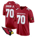A.Cardinals #70 Paris Johnson Jr. Player Red Fashion Home Game Gdoa Stitched Jerseys