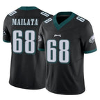 P.Eagles #68 Jordan Mailata Player Black Limited Vapor F.U.S.E. Home Game Gdoa Stitched Jerseys