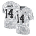 IN.Colts #14 Alec Pierce Player Arctic Camo Salute To Service Limited Game Gdoa Stitched Jerseys