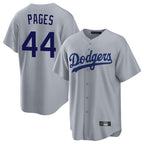LA.Dodgers #44 Andy Pages Player Gray Game Fdoa Stitched Jerseys