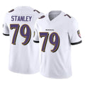 B.Ravens #79 Ronnie Stanley Player White Vapor F.U.S.E. Limited Home Game Gdoa Stitched Jerseys
