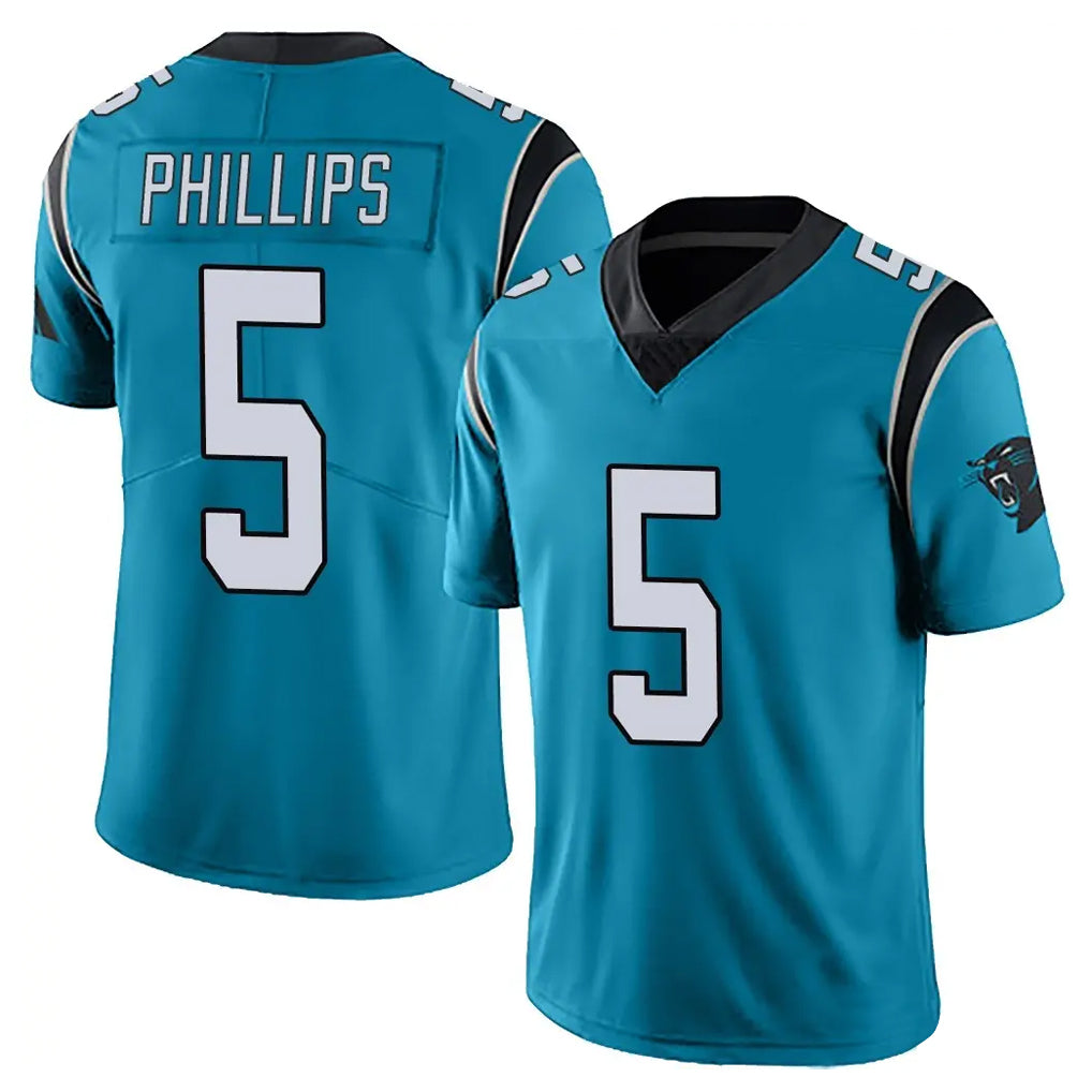 C.Panthers #5 Jaelan Phillips Player Blue Vapor Untouchable Limited Game Gdoa Stitched Jerseys