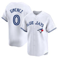 T.Blue Jays #0 Andres Gimenez Player White Home Limited Fdoa Stitched Jerseys